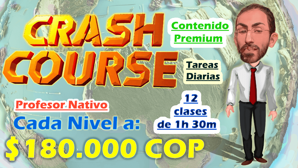 Clases Alien English por 180 mil pesos colombianos, tareas diarias, 12 clases de 1 hora y 30 minutos,