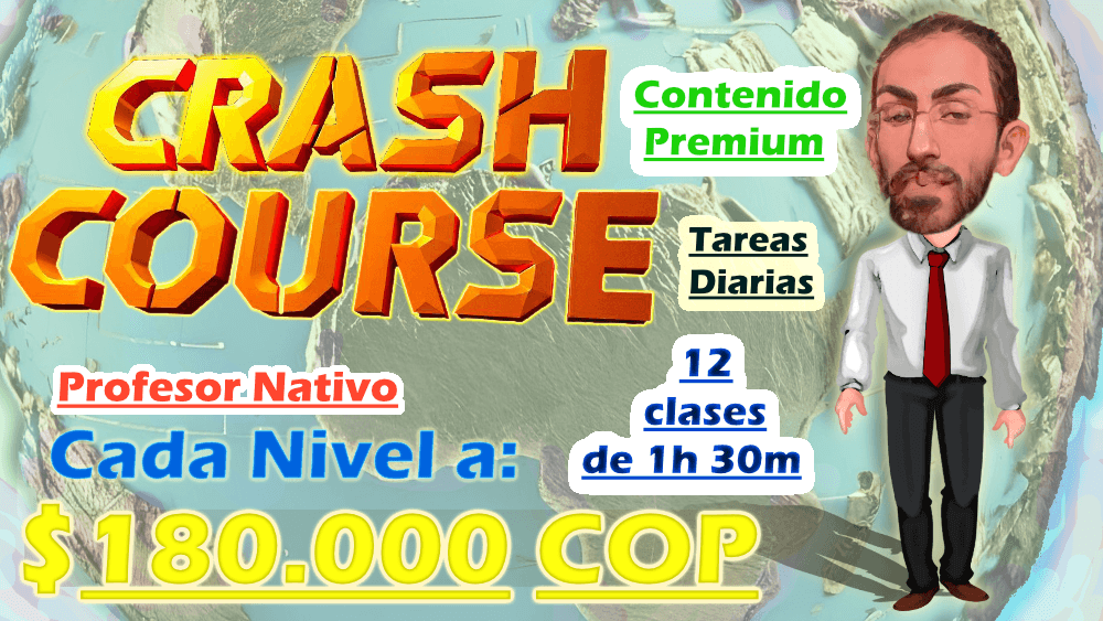 Clases Alien English por 180 mil pesos colombianos, tareas diarias, 12 clases de 1 hora y 30 minutos,